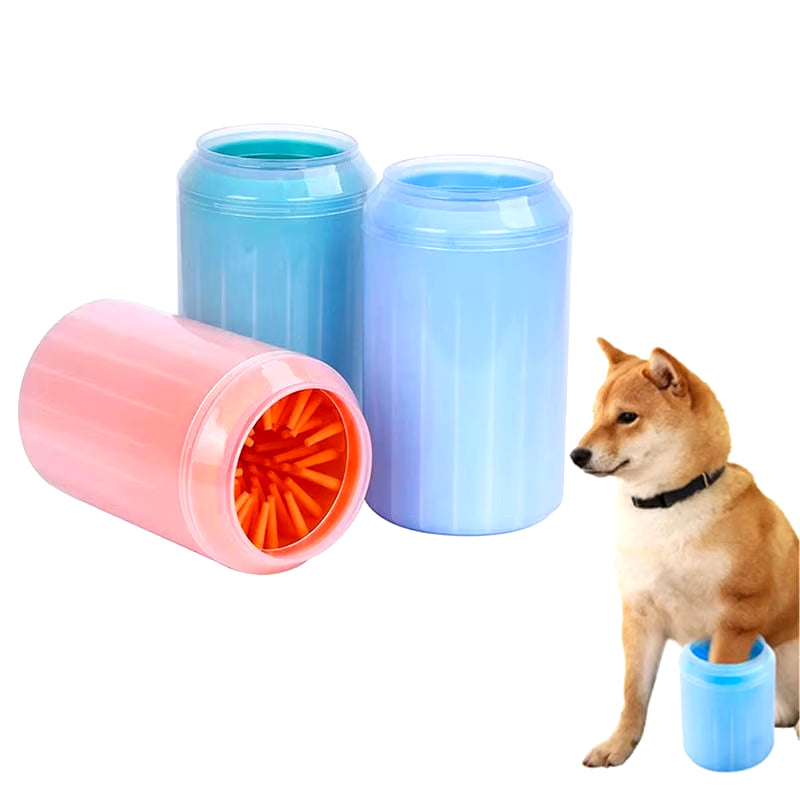 Pet Foot Wash Cup Portable Cat Dog Paw Cleaning Brush Soft Silicone Foot Washing Grooming Tools Foot Bath Dog Accessories