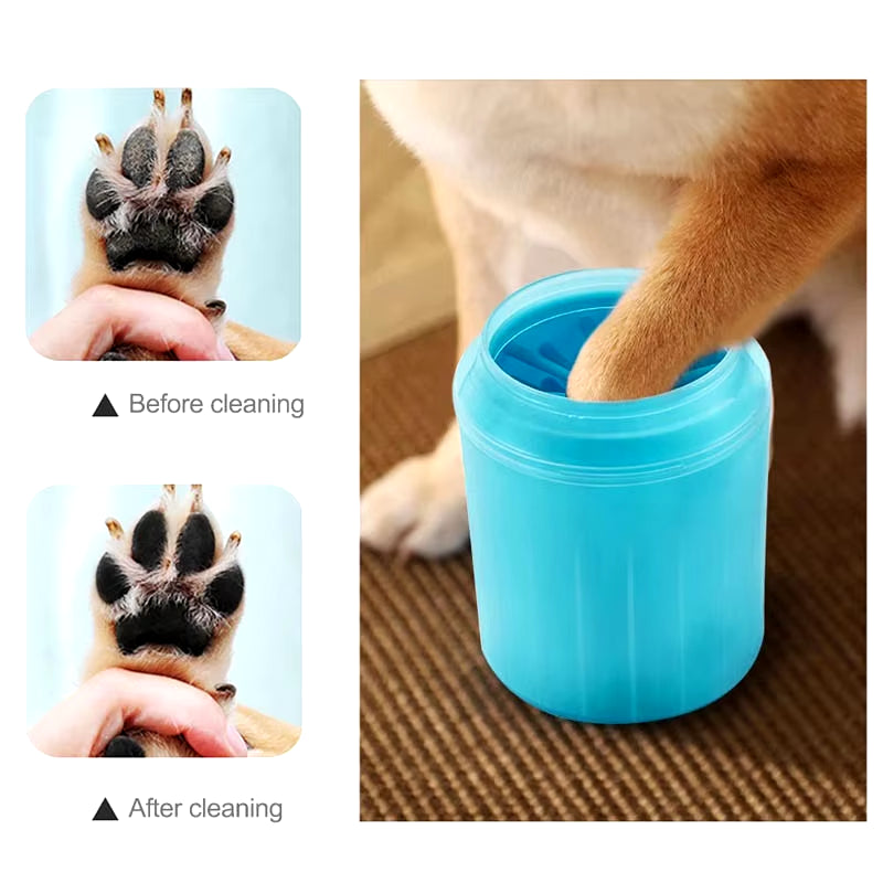 Pet Foot Wash Cup Portable Cat Dog Paw Cleaning Brush Soft Silicone Foot Washing Grooming Tools Foot Bath Dog Accessories