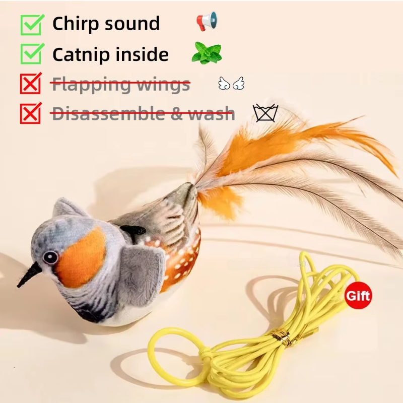 Rechargeable Chirping Flapping Bird