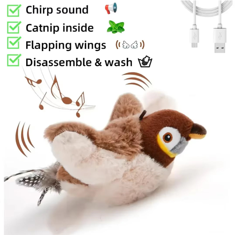 Rechargeable Chirping Flapping Bird