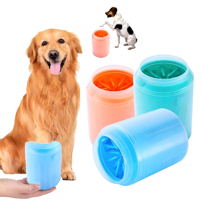 Pet Foot Wash Cup Portable Cat Dog Paw Cleaning Brush Soft Silicone Foot Washing Grooming Tools Foot Bath Dog Accessories